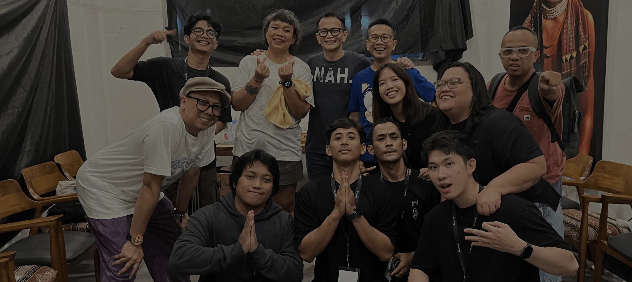 People creating together